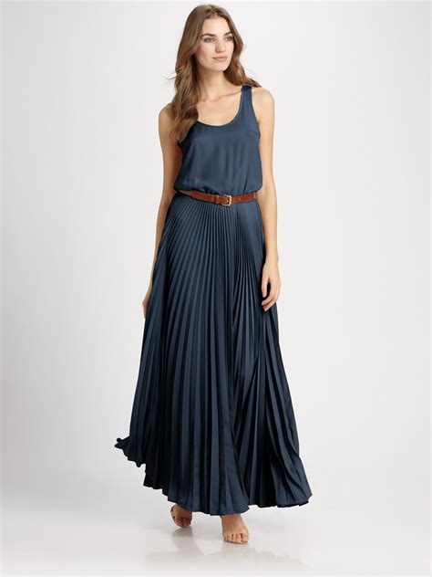 michael michael kors harlie knit dress blue|Michael Kors maxi dress.